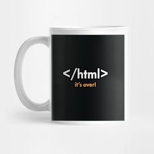 Coding Cards, Colorful Graphics Filled With HTML Coding Jokes Mug
